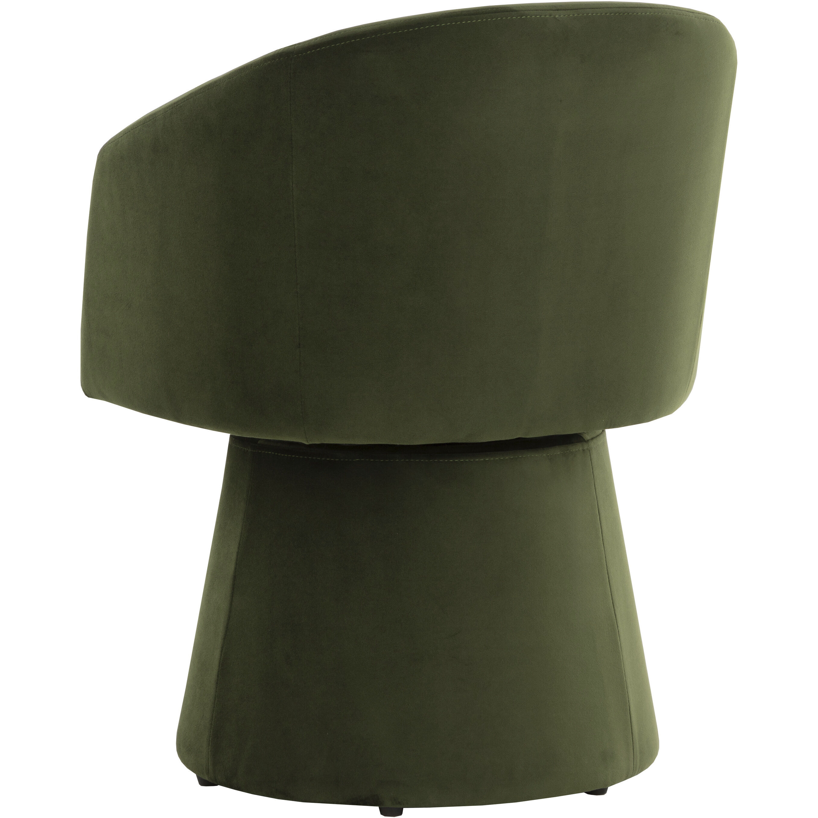 Etta Moss Green Swivel Dining Armchair in Copley Cognac